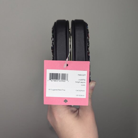 Kate Spade - Tonight Sequins Framed Crossbody Clutch NWT - Picture 4 of 8